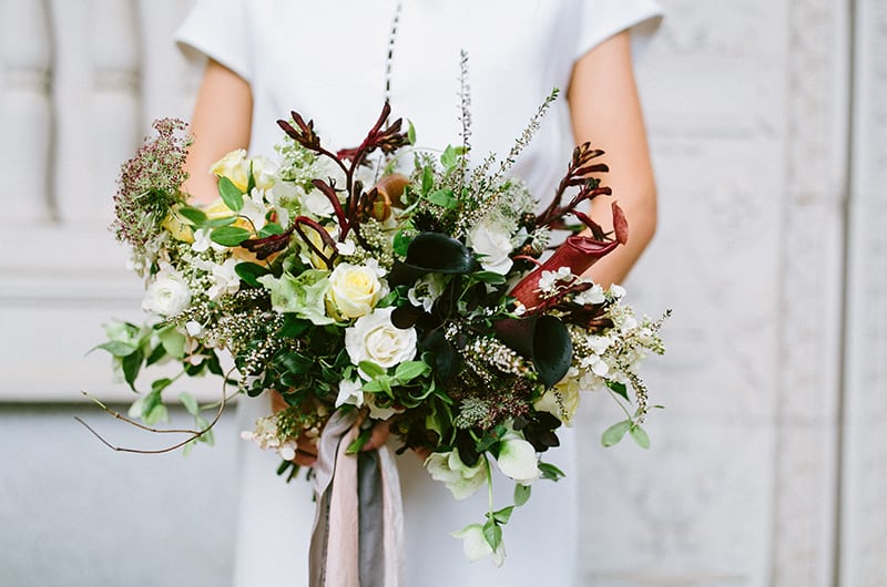 Tutwiler Inspiration Shoot Holding Bouquet