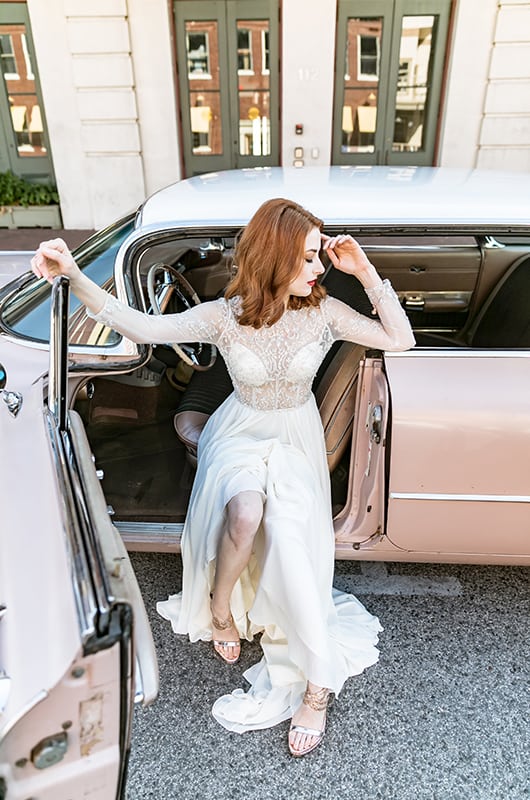 Winnie Dress Sitting In Car Looking