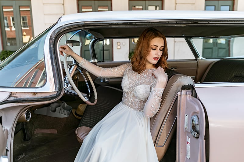 Winnie Dress Sitting In Car