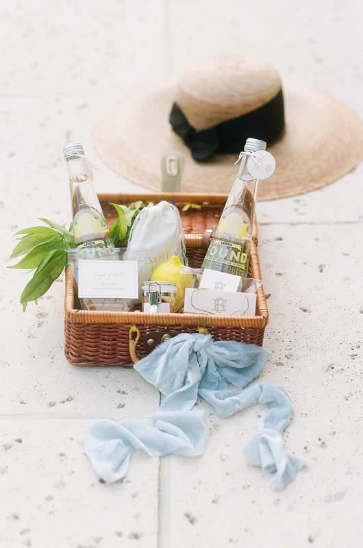 Coastal Wedding Inspiration From Jekyll Island Gift Basket