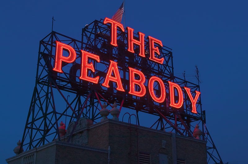The Peabody Rooftop Sign