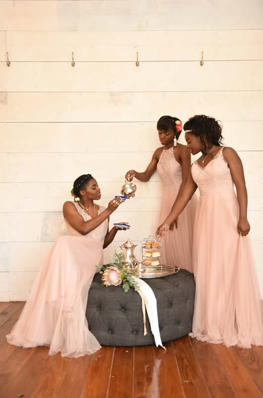 2018 Bridesmaids Dresses Pink Dress Group 2