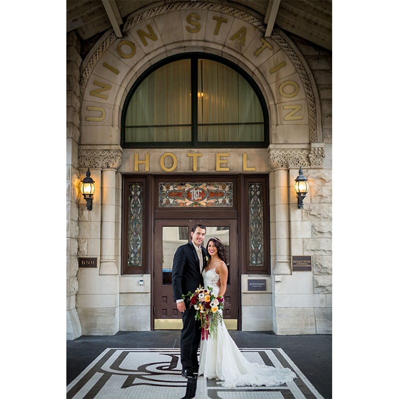 Ashley Klein and Thomas Conway Union Station Hotel Bride Groom