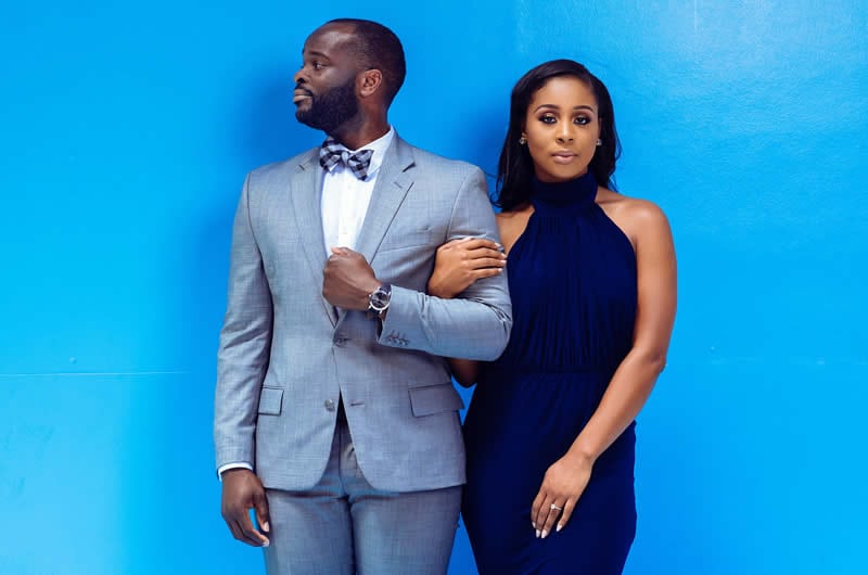 Luxury Engagement Session In Houston TX Blue