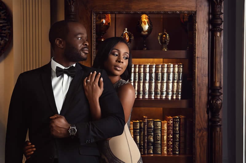Luxury Engagement Session In Houston TX Library