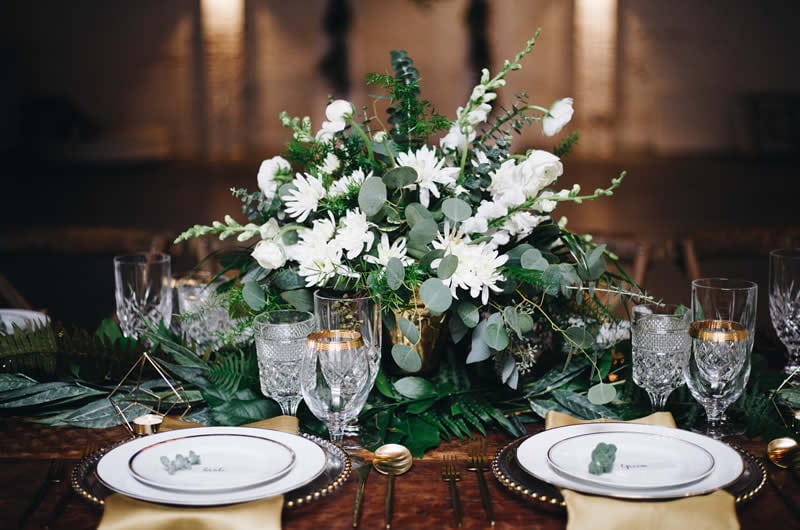 Minimalist Style Wedding Inspiration Centerpiece