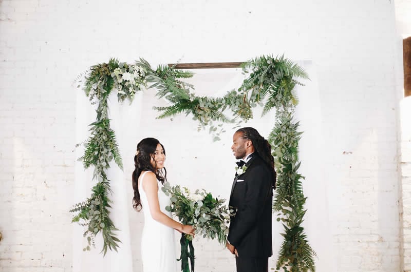 Minimalist Style Wedding Inspiration Ceremony