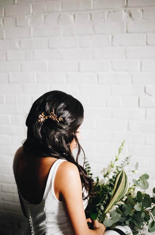 Minimalist Style Wedding Inspiration Hair