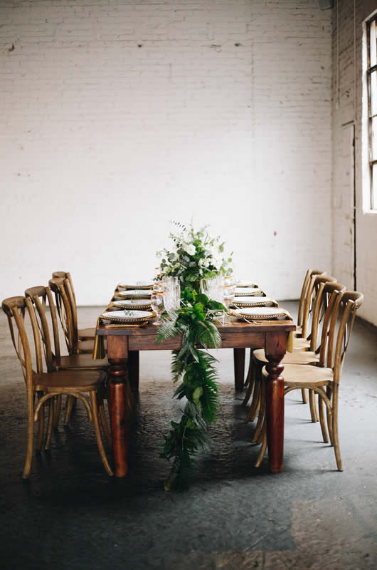 Minimalist Style Wedding Inspiration Table