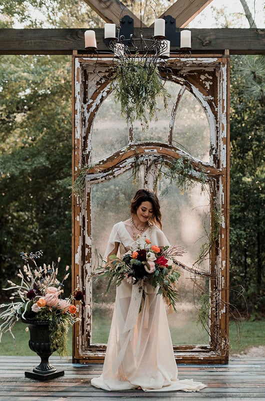 Bohemian Garden Wedding Inspiration Bride