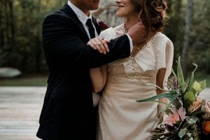 Bohemian Garden Wedding Inspiration Couple 2