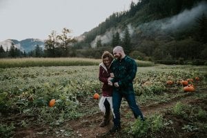 Dreamy Pumpkin Patch Engagement Photoshoot Pumpkin Patch