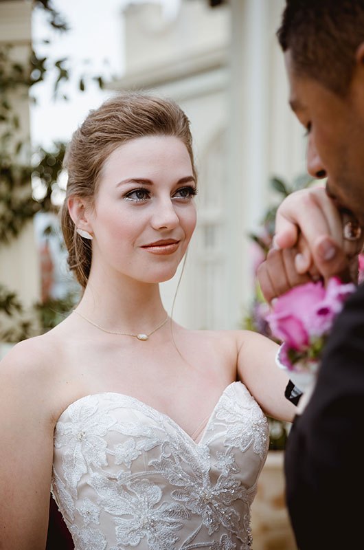 Floral Ballgown By Allure Kissing Hand