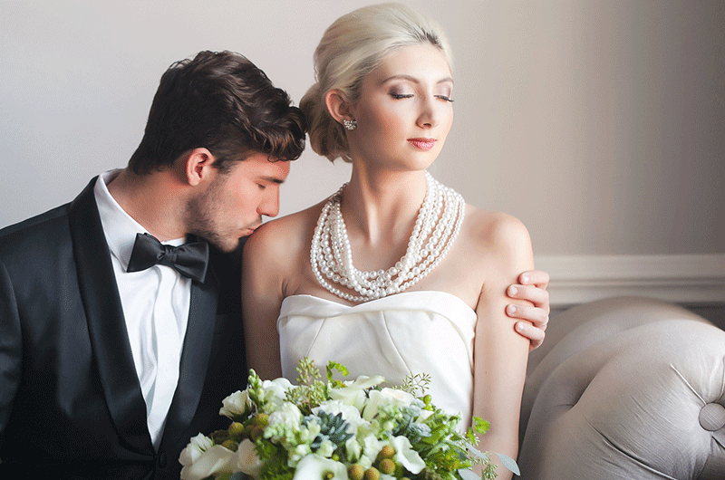 Fresh And Formal Wedding Inspiration Close Up