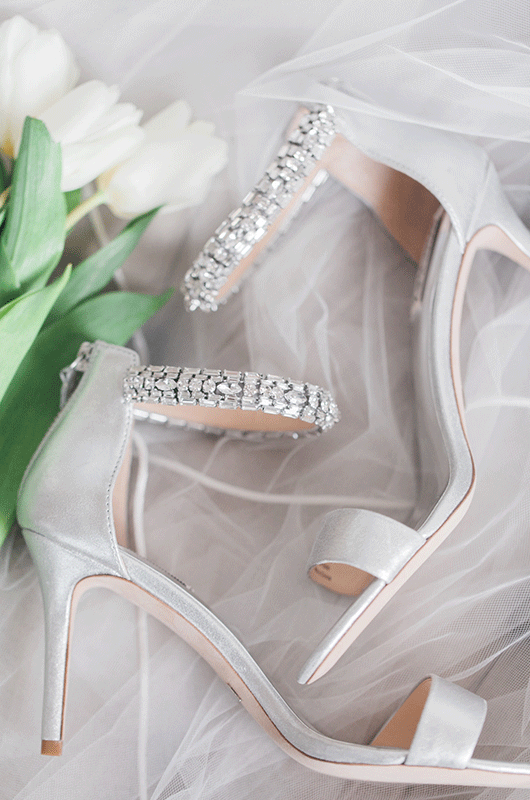 Fresh And Formal Wedding Inspiration High Heel Close Up