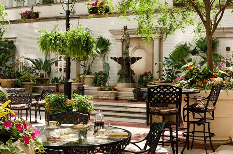 Getting Engaged The Ritz Carlton New Orleans Courtyard