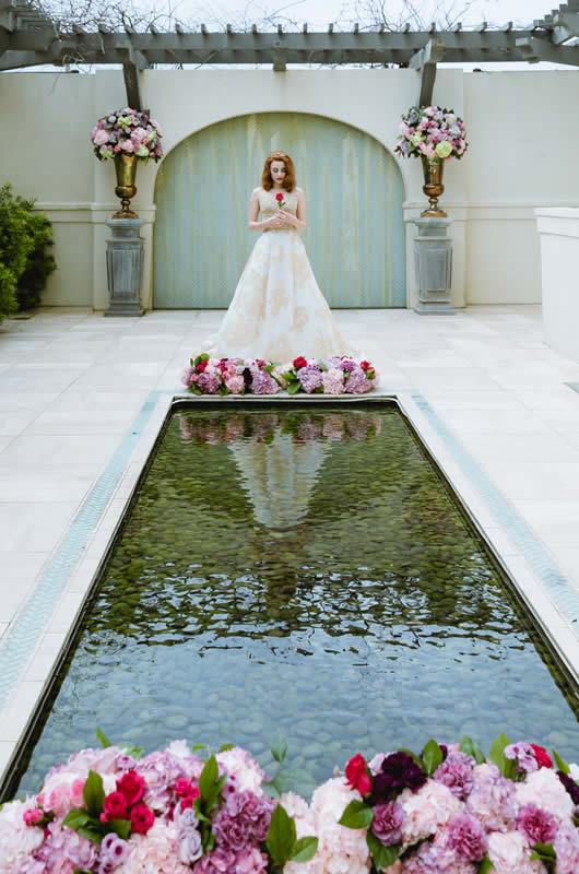 Gold And Swarovski Crystal Ballgown By Francesca Miranda Full Shot