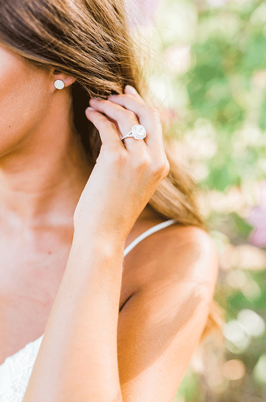 Kelly Faetanini Bridal Fashion 2018 Close Up Engagement Ring
