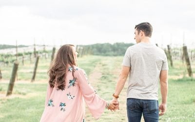 Morgan & Mitchell’s Vineyard Engagement Session