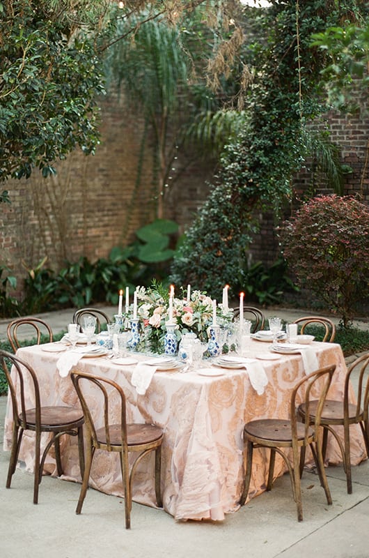 New Orleans Wedding Inspo Set Table