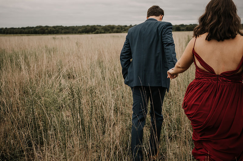 Romantic Halloween Wedding Inspiration Back Of Dress