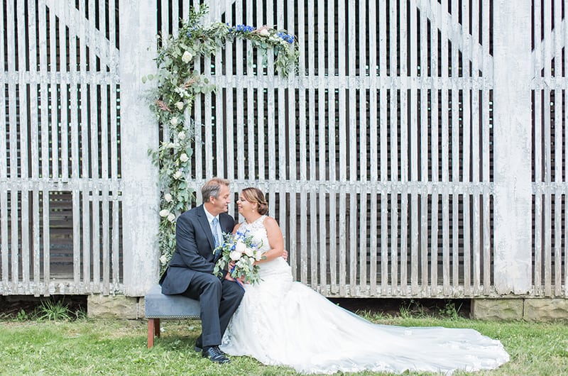 Sweet Princeton Vow Renewal Bench