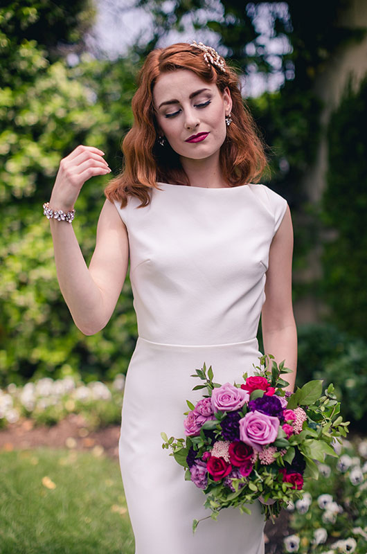 Vintage Inspired Cara Dress By Anne Barge Close Up