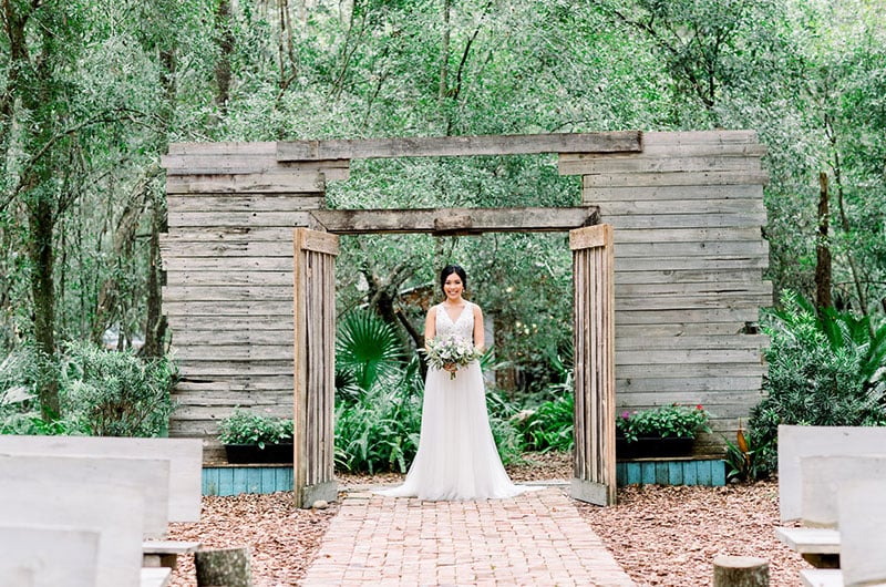 Charming Rustic Wedding Inspiration Aisle