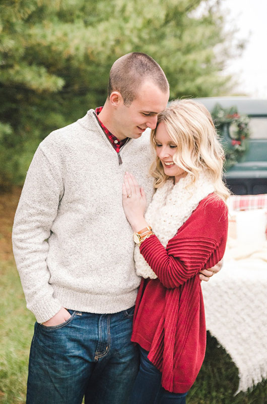 Cozy Holiday Engagement Inspiration Couple 2