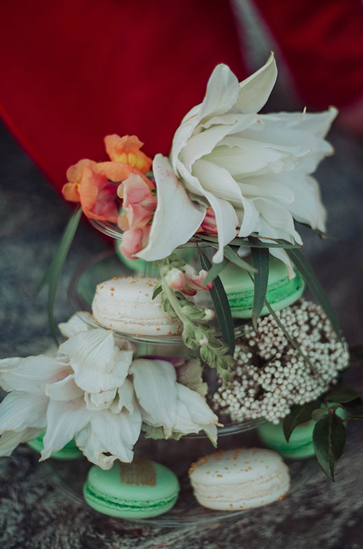 Eclectic Mountaintop Vow Renewal Macarons