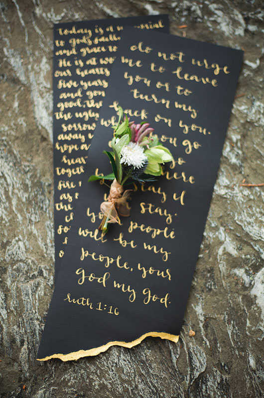 Eclectic Mountaintop Vow Renewal Vows