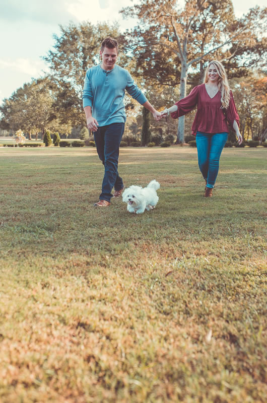 Fall Engagement Session In The Heart Of Georgia Dog