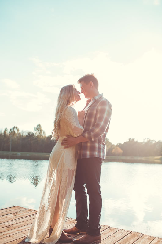 Fall Engagement Session In The Heart Of Georgia Lake Shot