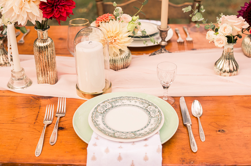 Fall Styled Wedding Table Setting