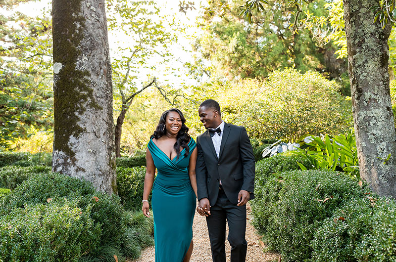 Old Hollywood Inspired Engagement Photoshoot Couple 1