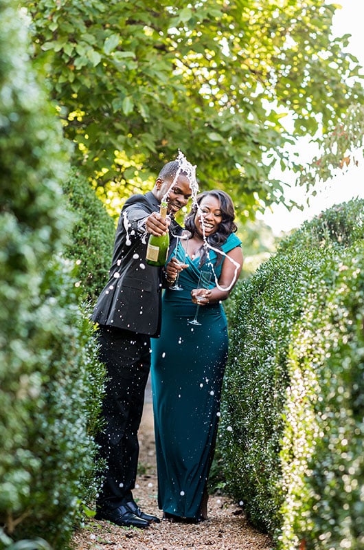 Old Hollywood Inspired Engagement Photoshoot Couple 2