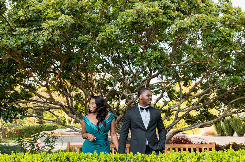 Old Hollywood Inspired Engagement Photoshoot Couple 6