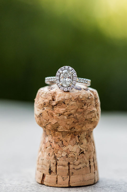 Old Hollywood Inspired Engagement Photoshoot Ring
