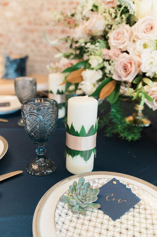 Intimate Charleston Wedding Inspiration Candle