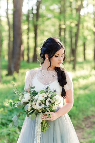 Magical Forest Wedding Inspiration Bride