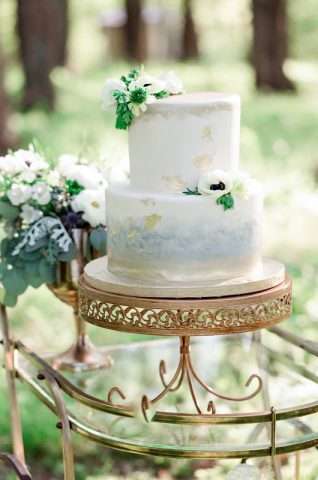 Magical Forest Wedding Inspiration Cake