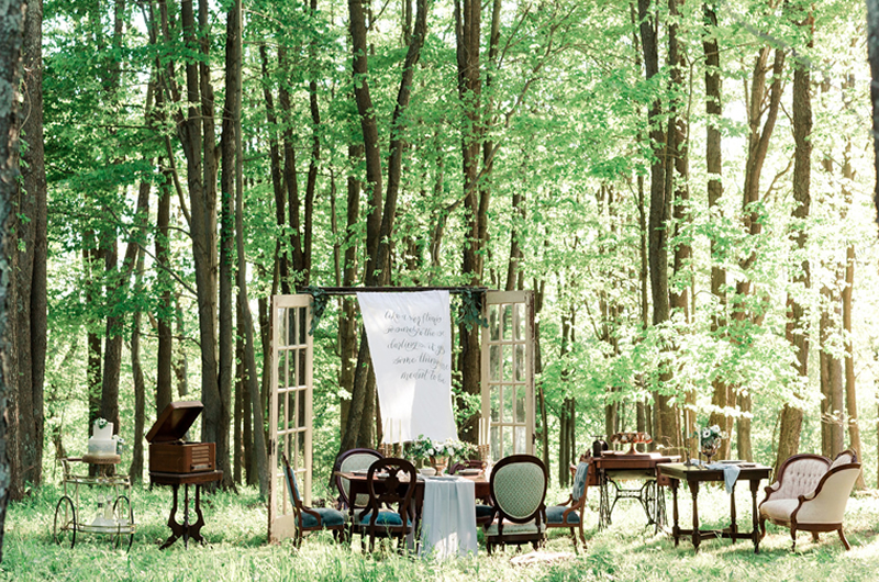 Magical Forest Wedding Inspiration Reception
