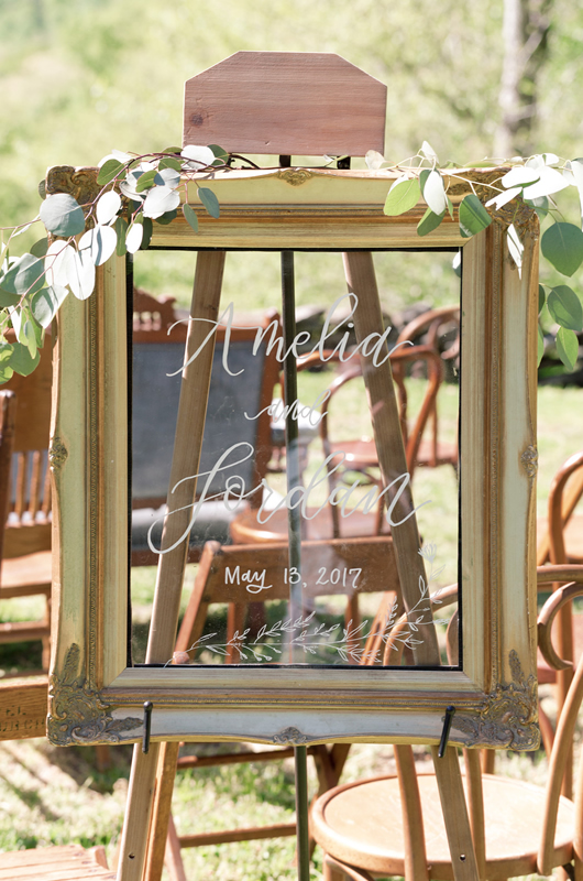 Magical Forest Wedding Inspiration Welcome Sign