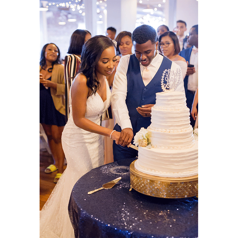 Jerrica James Andreas Nunley Memphis Wedding Cake