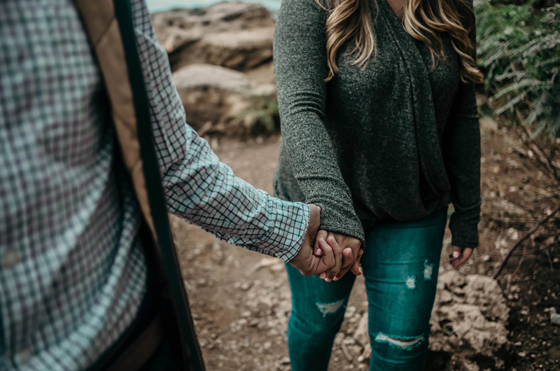 Oklahoma Waterfall Engagement Session 4