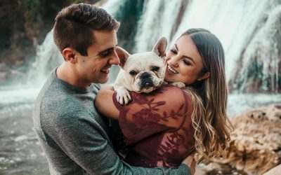 Oklahoma Waterfall Engagement Session