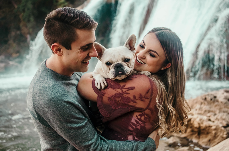 Oklahoma Waterfall Engagement Session