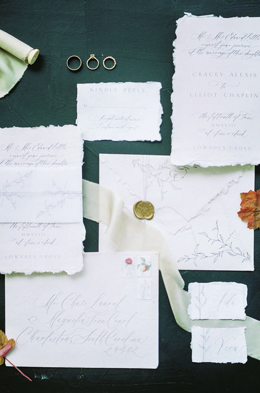 Relaxed Yet Refined Southern Wedding Inspiration Invitations