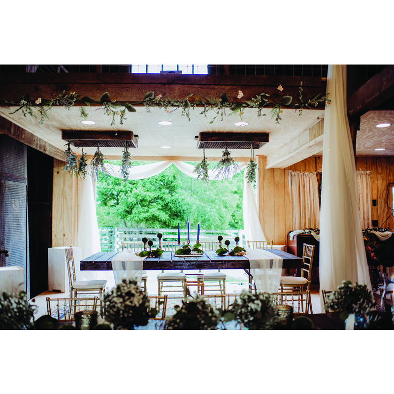 Amanda Cocanougher and Tyler Williamson Lookbook The Glengary Candlelit Reception Table Wildflowers