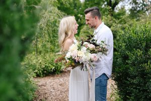 Emily And Justin Together In The Bushes Laughing